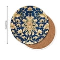 thumbnail image 2 of Ceramic Coasters with Absorbent Surface and Soft Cork Bottom for Table Protection and Heat Insulation for Coffee Mugs and Cold Drinks in Modern Patterns, 2 of 6