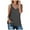 Dark Gray, variant on Women's Camisole Tank Top Blouse Solid Buttons Color Undershirt