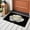Black, variant on Flower Black Bathroom Mats 2x3 FT, Non Slip Small Kitchen Mat, Gold White Abstract Floral Aesthetic Washable Soft Backed Front Door Throw Rugs Non-Shedding Indoor Outdoor Doormat for Entryway Sink