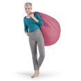 thumbnail image 3 of Gouchee Home Easy Pink Bean Bag Chair – Soft Polyester Microfiber Fabric with Polystyrene Bead Filling, Suitable for Adults and Teens, Lightweight & Portable Seating for Dorm or Living Room, 3 of 6