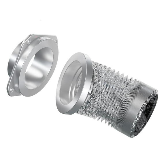 Yammee Easy Installation Magnetic Dryer Vents Adapters 180 Degree Elbow Connector