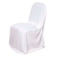 thumbnail image 6 of Efavormart White Stretch Slim Fit Scuba Chair Covers, Wrinkle Free Durable Chair Covers, 6 of 8
