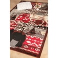 thumbnail image 2 of Furnish My Place Wildlife Accent Runner Rug - 2 ft. x 8 ft., Multicolor, Indoor Area Rug with Pine Tree, Bear Print, Jute Backing, 2 of 9