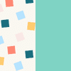 Pastel Confetti/Misty Teal