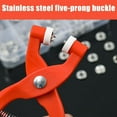 thumbnail image 5 of Snaps for Fabric Snap Button Kit Craftsmanship DIY Sewing Snaps Metal Snaps Buttons Pliers Press Tool Kit Snaps for Sewing Snap Tool Kit for Fabric with 150 Buckles, 5 of 7