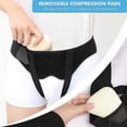 thumbnail image 1 of Men's Inguinal Hernia Support Band Adjustable Inguinal Strap With 2 Removable Compression Pads Breathable Waistband For Single Or Double Inguinal Or S, 1 of 5