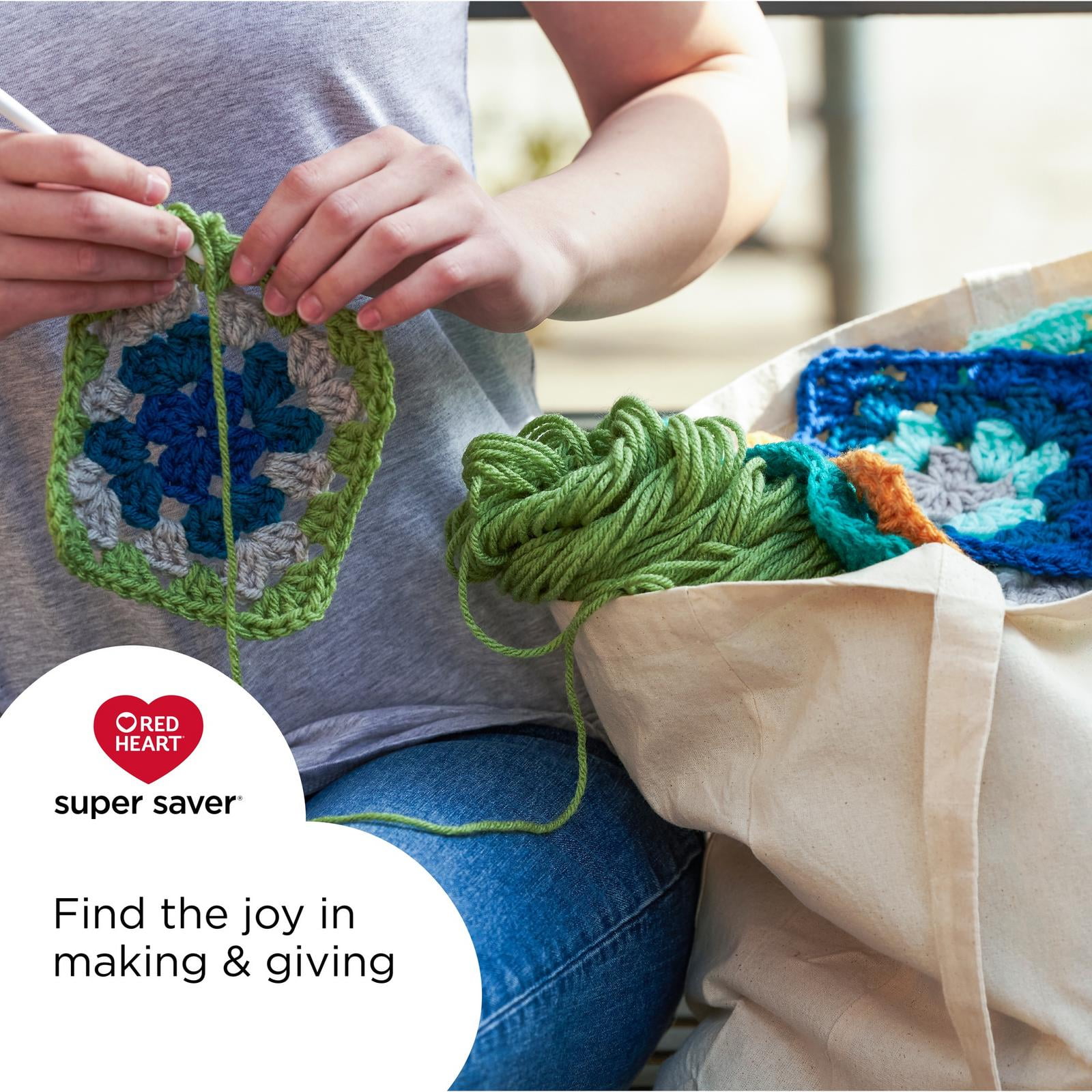 Red Heart® Super Saver® Ombre™ Yarn, Acrylic #4 Medium, 10oz/283g, 482 Yards