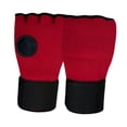 thumbnail image 3 of Vendas para manos de boxeo, guantes interiores acolchados, protección para manos, cómodas vendas para boxeo, correas de muñeca rápidas para ejercicio rojo oscuro, 3 of 8