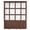 Brown, White, Gray, variant on Light Brown Wood Screen Sheer Curtains 45 Inches Long for Bedroom, Farmhouse Country Wood Frame Light Filtering Privacy Drapes, Breathable Semi Sheer Short Window Treatment for Kitchen Cafe Bathroom
