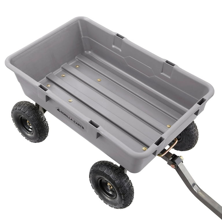 Gorilla Carts Steel Utility Cart Garden Beach Wagon, 800 Pound