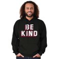 thumbnail image 5 of Be Kind Happy Peace Love Inspiring Hoodie Sweatshirt Women Men Brisco Brands S, 5 of 6