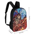 thumbnail image 2 of Tanjiro Demon Slayer Poster Backpacks Basic Shoulder Daypack Bookbag Satchel Knapsack Rucksack-XTYD1745, 2 of 3