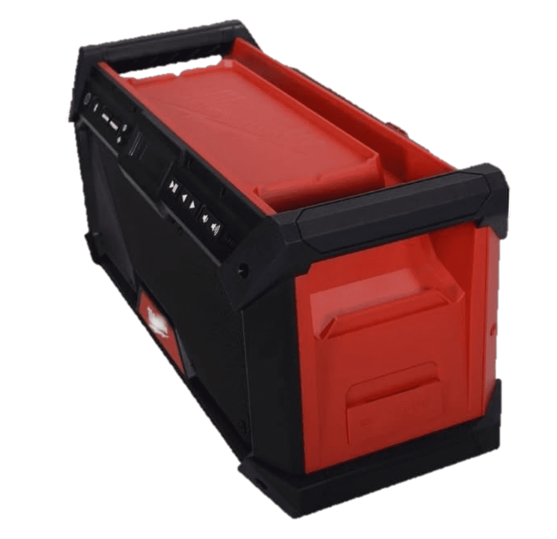Milwaukee M18 Bluetooth Jobsite Radio (2952-20) – Dual 3.5 in Woofers, Bluetooth 5.0, AM/FM, USB-C Charging, Tool Only