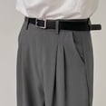 thumbnail image 5 of Men Big Tall 4-Way Stretch Double Pleated Microfiber Business Slacks S-XL, 5 of 7