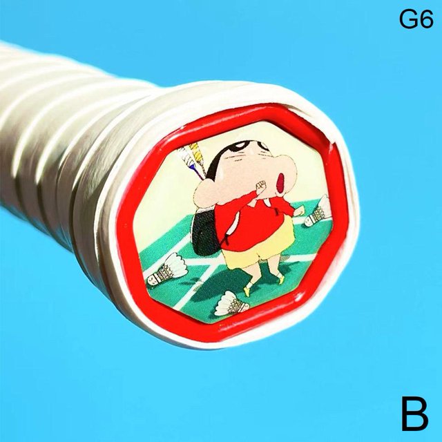 Badminton Racket Bottom Cover Sticker Handle Back Cover Cartoon Funny Creative Plastic Hard Decoration Modified Sticker Diy