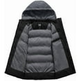 thumbnail image 3 of KVE Men's Warm Winter Hooded Vest Padded Puffer Vest Black, Large, 3 of 9