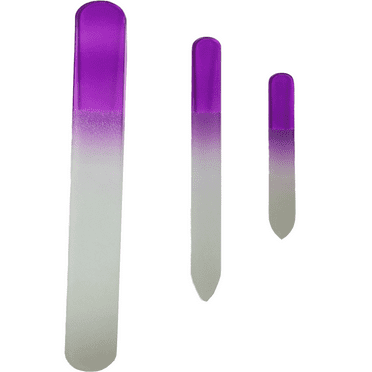 Glass Nail File For Natural Nails, Gentle Precise Crystal Nail Filer ...