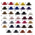 thumbnail image 2 of kurtrusly Fedoras Hat Wide Brim Decorative Cap Comfortable Solid Color Winter Caps Light Tan 58-61cm, 2 of 6