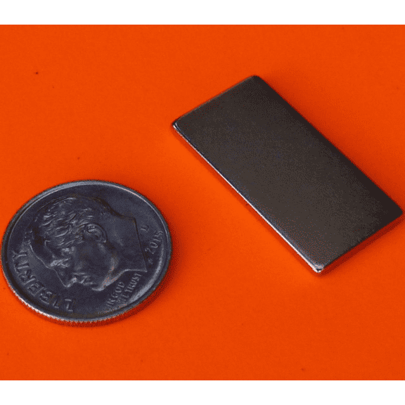 Neodymium Magnet 1 x 1/2 x 1/16 inch Bar