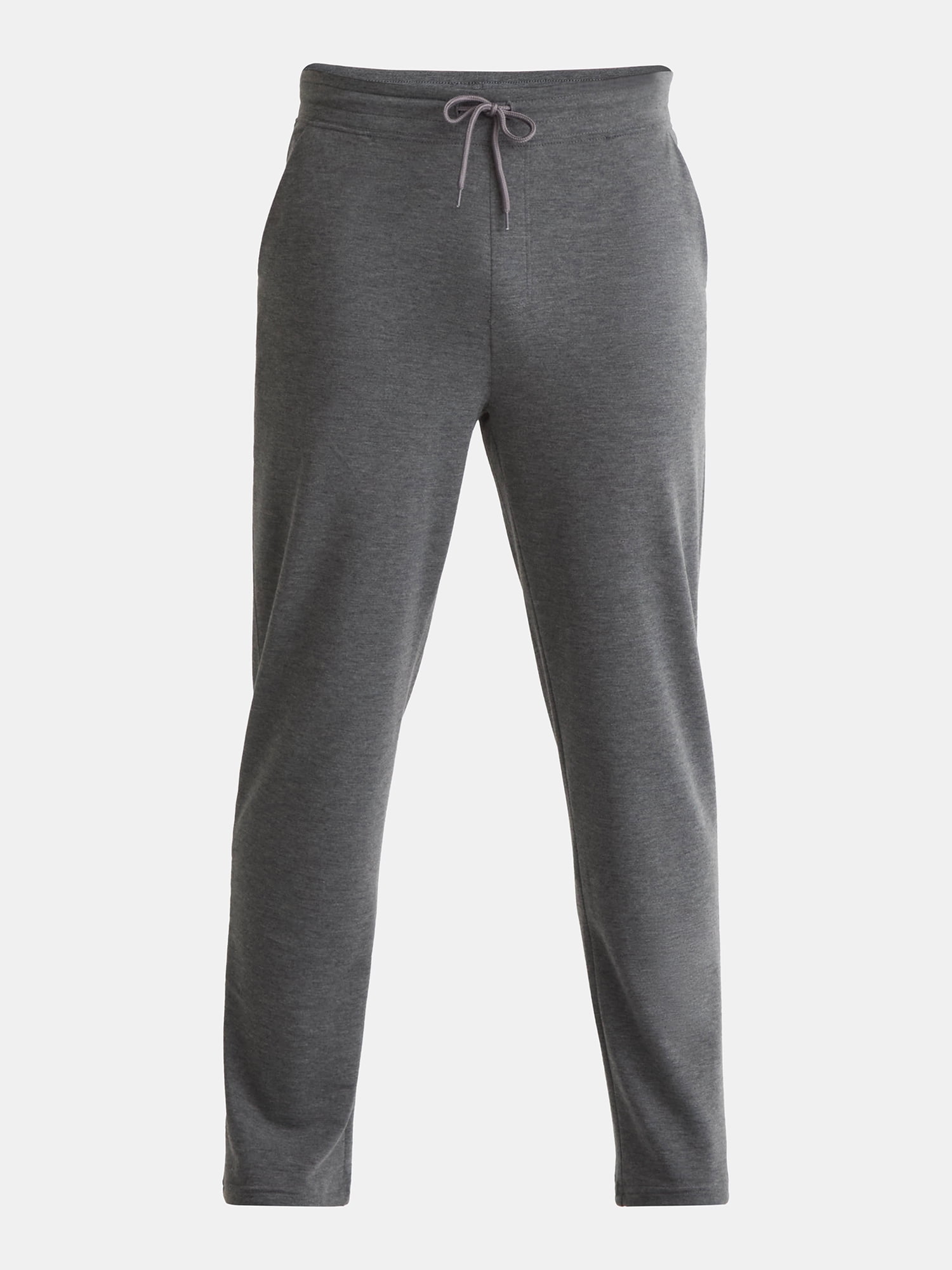 Athletic Works Men's and Big Men's Performance French Terry Open Leg Relaxed Sweatpants, Sizes XS-5XL