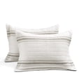 thumbnail image 4 of Farmhouse Stripe Cotton Daybed Cover Set, 6 Piece Set, 39" W x 75" L, Gray -, 4 of 6