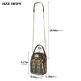 thumbnail image 2 of FORMRS Crossbody Bag for Women Quilted Travel Shoulder Cell Phone Purse with Chain Strap Handbag, Beige Halloween Skeleton, 2 of 7