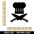 thumbnail image 2 of Chef Knife and Hat for Cooking Self-Inking Rubber Stamp Ink Stamper - Black Ink - Large 1-1/2 Inch, 2 of 7