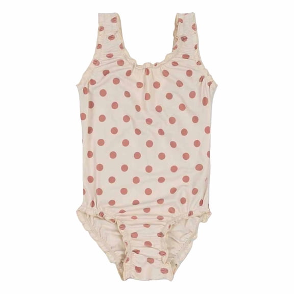 LILIYA Girls Swimsuit Sun UPF 50 Girls Piece Swimwear Cute Floral Print Bathing With Ruffle Skirt For Toddler Kids