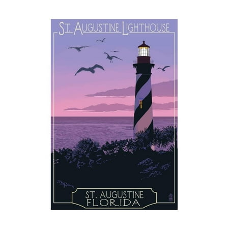 St Augustine Florida Lighthouse Print Wall Art By Lantern Press St Augustine Florida Lighthouse Print Wall Art By Lantern Press