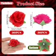 thumbnail image 2 of Pushiibee 60Pcs Roses Faux Flower Heads, 2 Colors 1.2 Inch Artificial Flower Heads for Decoration, Mini Artificial Flower Heads Fake Rose Flower Heads Silk Rose Head for Wedding Valentine's Day, 2 of 7