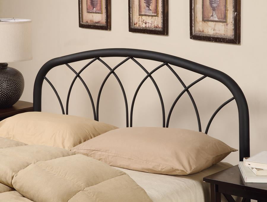 Traditional Black Queen/Full Headboard with Arches