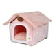 thumbnail image 1 of Caseta para perros y gatos al aire libre, cama para perros y gatos, perrera para otoño e invierno, suministros para mascotas, cueva plegable y cálida para mascotas, nido para gatos, Rosa L, 1 of 9