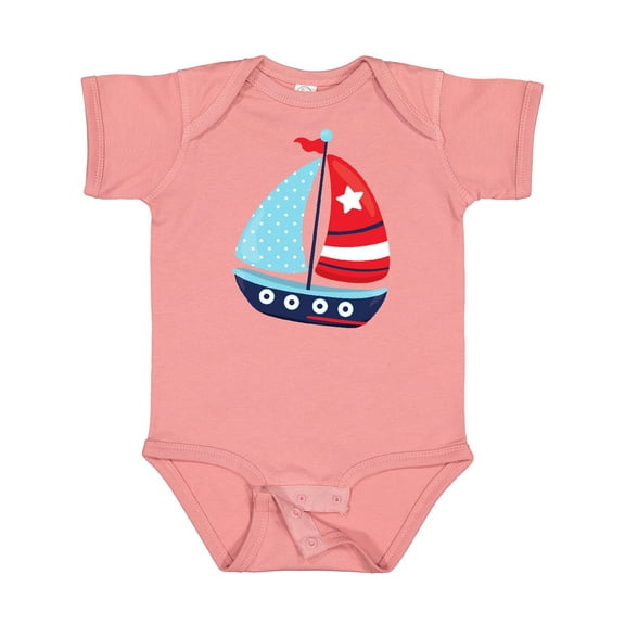 Inktastic Sailing Boat, Sailor, Sailing, Sails, Boat, Ship Boys Baby Bodysuit