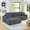 Gray Left Chaise, variant on Timbernest 112" Sectional Couches for Living Room, L Shaped Modular Sectional Sleeper Sofa, 3 in 1 Convertible Sofa Bed with Deep Seat, Black