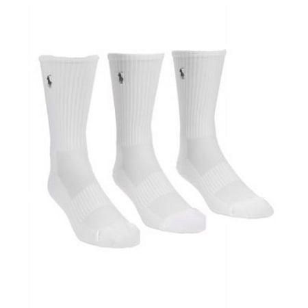 Polo Ralph Lauren Mens Tech Athletic Crew Socks 3-Pack Style-821063PK