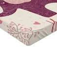 thumbnail image 2 of Ambesonne Birthday Party Fitted Sheet, Purple Art, Twin XL Size, Pink, 2 of 3