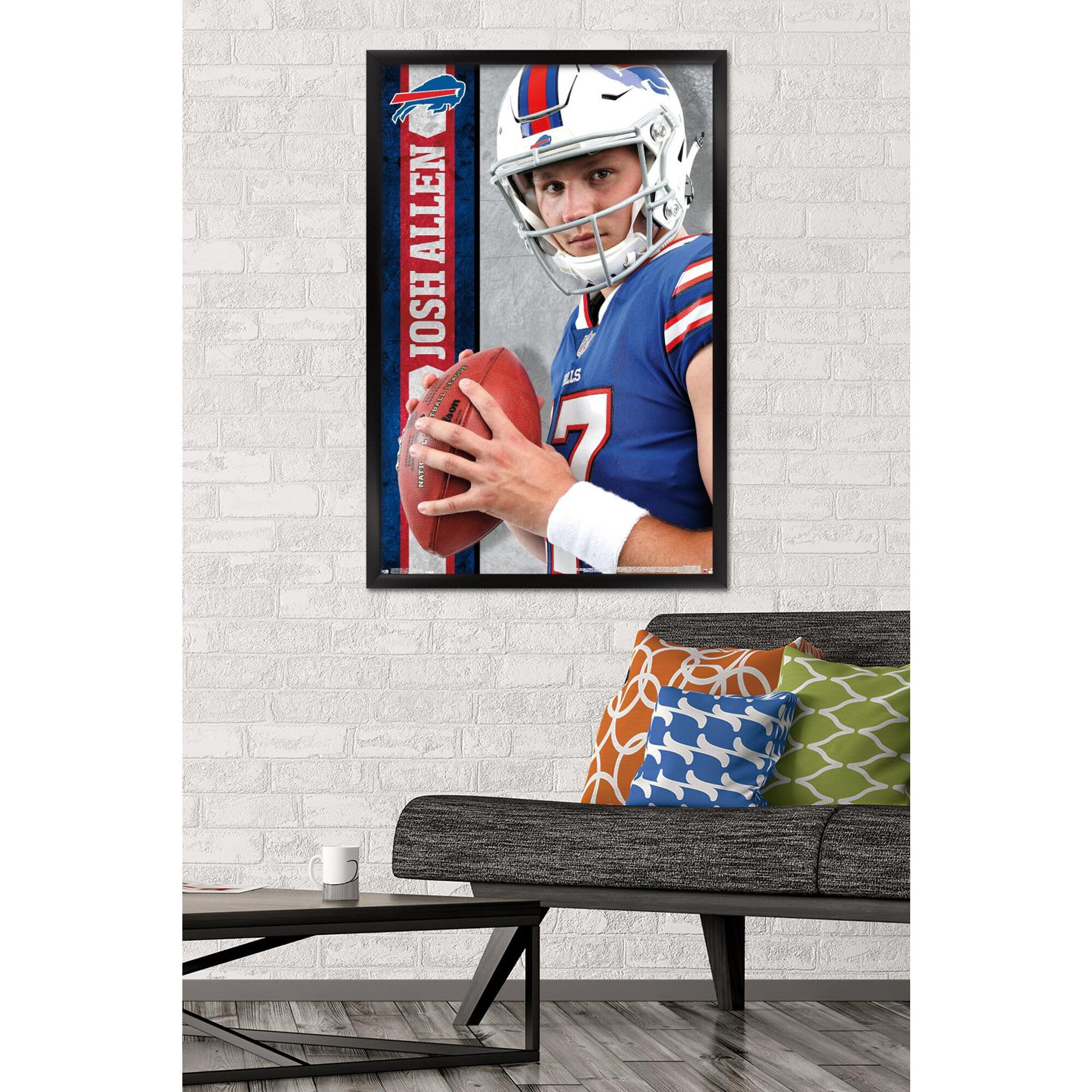 NFL Buffalo Bills - Josh Allen 18 Wall Poster, 22.375" x 34", Framed