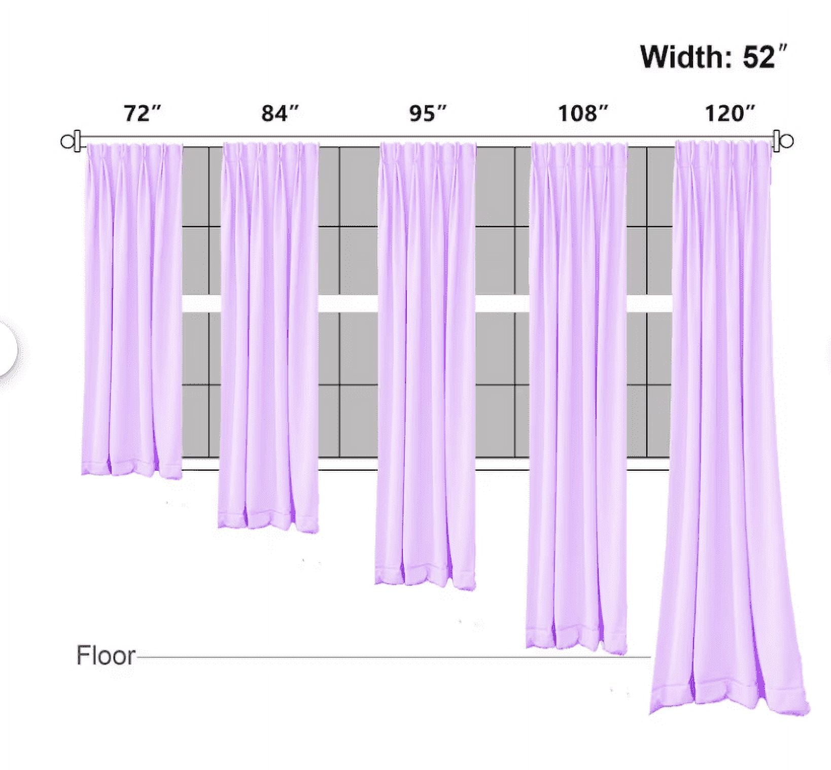Blue and Purple Starry Sky Curtains, Universe Galaxy Outer Space Nebula Curtains, Planet Fantasy Blackout Curtains Privacy Decoration(Rod pocket)