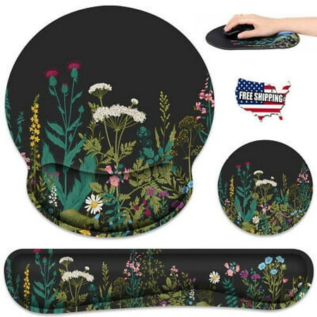 Ergonomic Mouse Pad with Wrist Rest and Keyboard Wrist Rest for Gaming Office