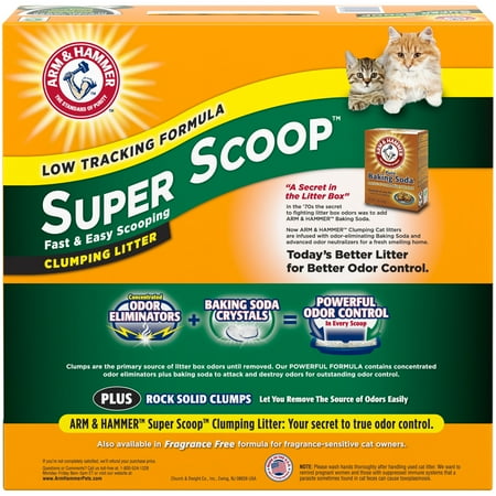 ARM & HAMMER Super Scoop Clumping Litter Fresh Scent, 20 lb