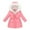#373-Pink, variant on Favoffer Kids' Hooded Parka Coat, Winter Long Fleece-Lined Jacket with Faux Fur Trim, Boys Girls Warm Outerwear 4-12Y