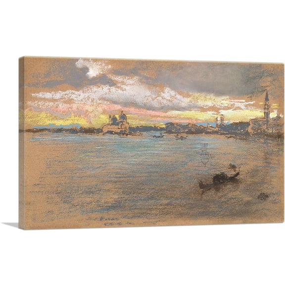 ARTCANVAS The Storm Sunset Canvas Art Print by James Abbott McNeill Whistler - Size: 40" x 26" (1.50" Deep)