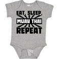 thumbnail image 3 of Inktastic Eat, Sleep, Muay Thai, Repeat Boys or Girls Baby Bodysuit, 3 of 5