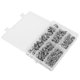 thumbnail image 2 of 205 piezas de tuercas remachables de acero inoxidable, piezas de hardware de tuercas remachables de inserción de cabeza plana mixtas, 2 of 5