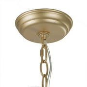 LNC 8-Light Matte Gold Modern/Contemporary Candle LED Dry rated Chandelier for Living Room