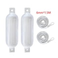 thumbnail image 4 of Shengyu 2x Boat Fenders 6mm x 1.5M PVC Anti Ropes Collision for Docking Pontoon White G0 White Rope Rope 6x1.5m, 4 of 6