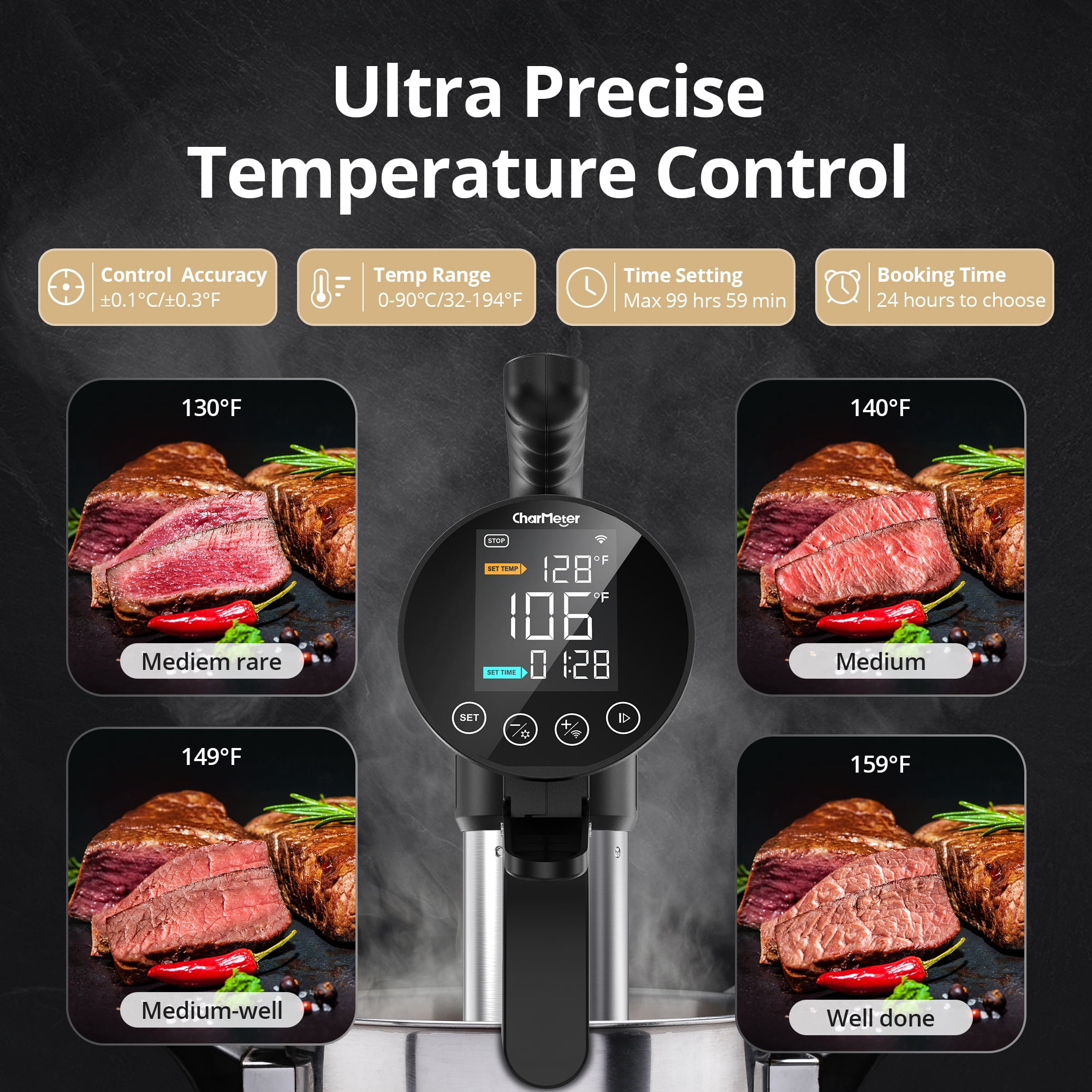 Inkbird Vacuum Sealer Machine & WiFi Sous Vide Precision Cooker Bundle, 7 Modes Food Sealer with Built-in Cutter