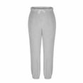 thumbnail image 6 of AUNVITO Women's Fleece-Lined Jogger Pants Elastic Waistband Cuffed Ankles Solid Color Winter Thermal Soft Warm Casual Lounge Pants, 6 of 6