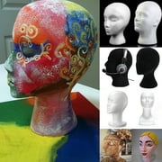 1Pc Female Foam Mannequin Head Wig Display Stand Rack Deflection Hat Head Model