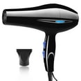 thumbnail image 2 of Hair Dryer With Diffuser,Lightweight Travel Hairdryer For Normal & Curly Hair Includes Volume Styling Nozzle, 2 of 8